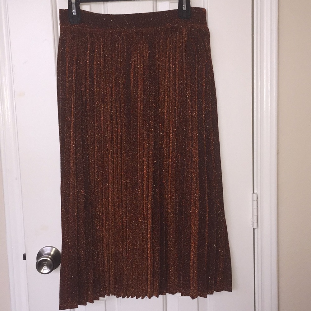 Sparkling long skater skirt